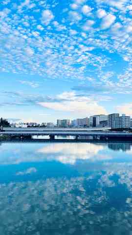 「青空と国場川」下野 雄平(那覇高等学校1年)